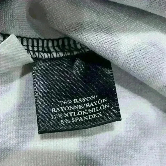 Ann Taylor dress sz 4 Animal Print Black White 3/4 Sleeve Back Zip Business - Picture 5 of 5